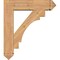 Ekena Millwork Merced Arts and Crafts Smooth Bracket w/ Offset Brace, Western Red Cedar, 7 1/2"W x 30"D x 34"H BKT0806X30X34MRC03SWR - alternate 2